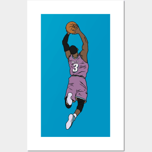 Dwyane Wade Pink Miami Vice Posters and Art